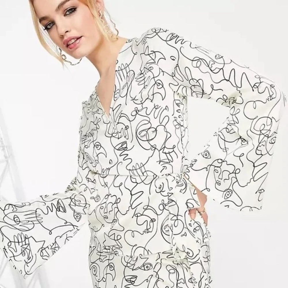 NWT Never Fully Dressed Lizzie Wrap Top